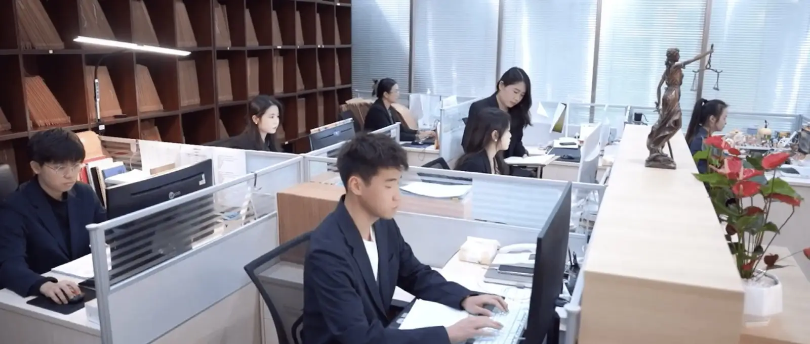 Our team at the office in China